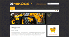 Desktop Screenshot of mikogep.hu